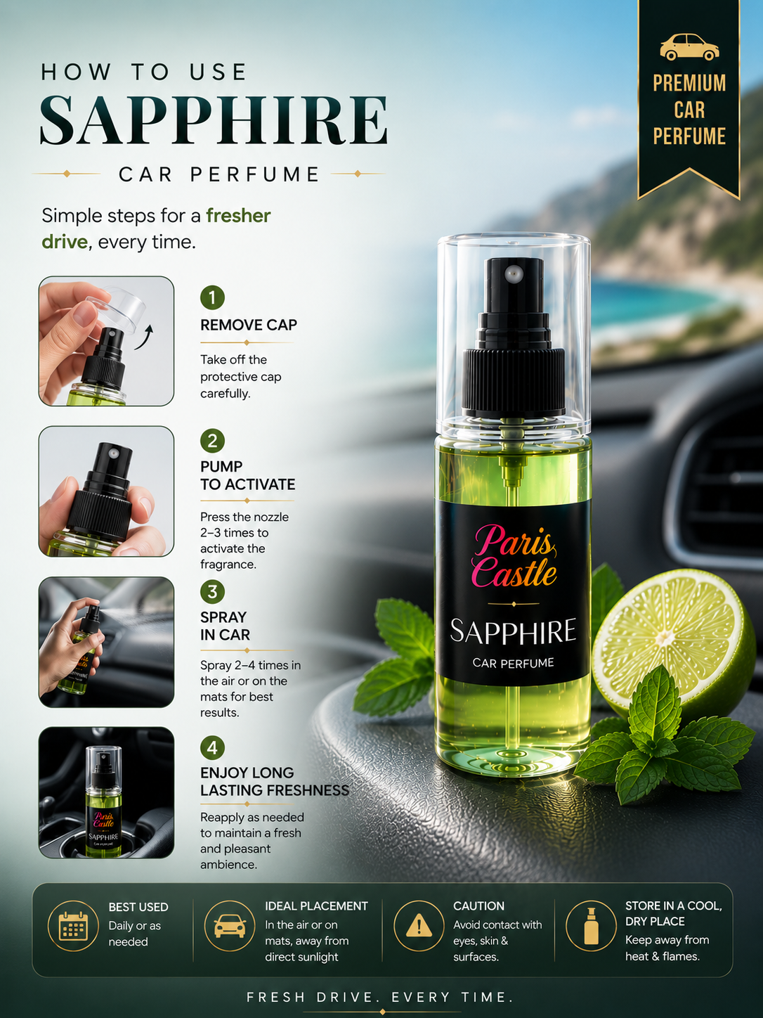 SAPPHIRE Premium Car Perfume