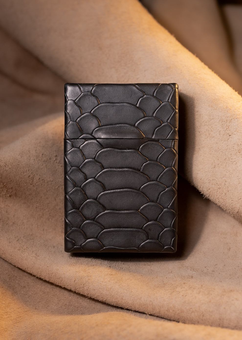 Leather case for perfumes